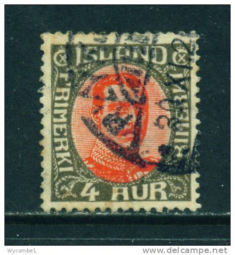 ICELAND - 1920 Christian X 4a Used As Scan - Usados