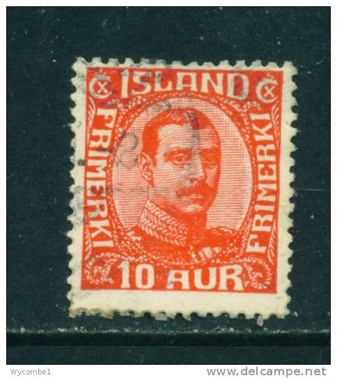 ICELAND - 1920 Christian X 10a Used As Scan - Oblitérés