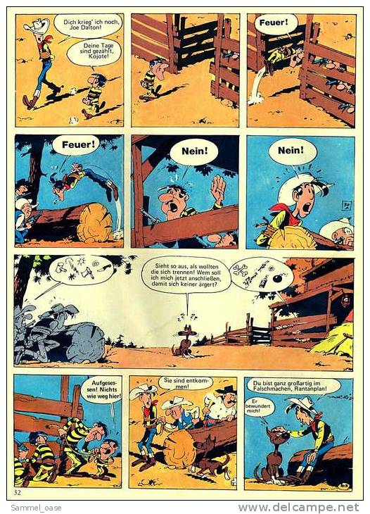 Comics Lucky Luke : Den Daltons Auf Der Spur  ,  Band 23  Von 1984  ,  Delta Verlag - Autres & Non Classés