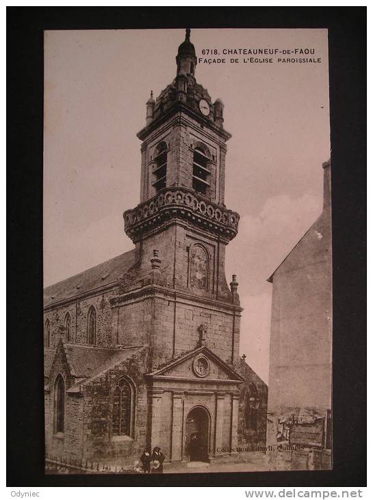 Chateauneuf-du-Faou Facade De L'Eglise Paroissiale - Bretagne