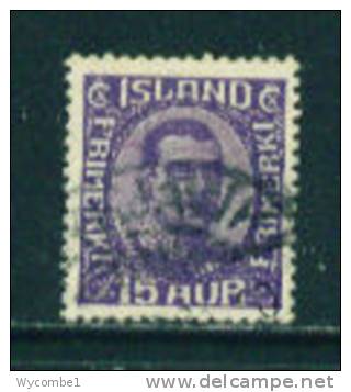 ICELAND - 1920 Christian X 15a Used As Scan - Usados