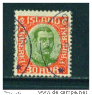 ICELAND - 1920 Christian X 30a Used As Scan - Used Stamps