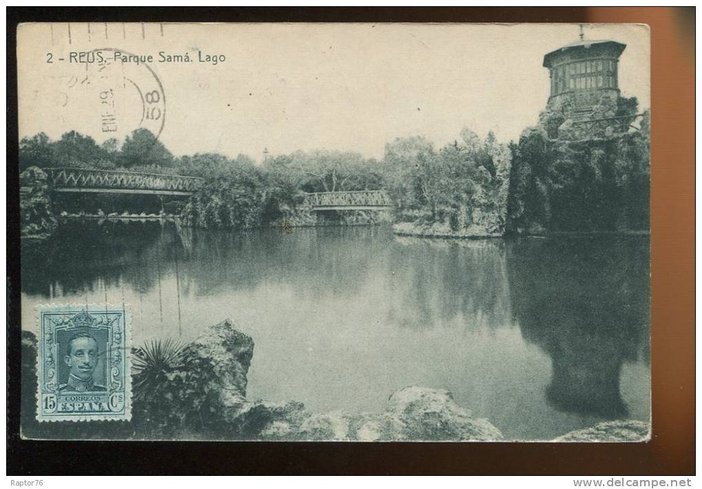 CPA Espagne REUS Parque Sama Lago Parc Botanique - Tarragona