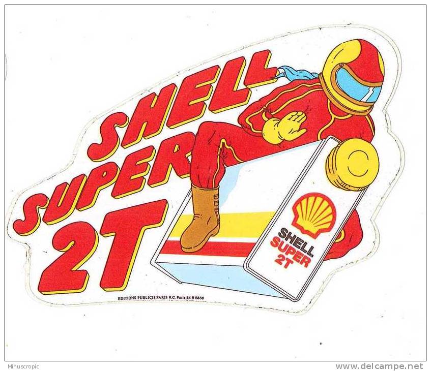 Shell Super 2T - Autocollants