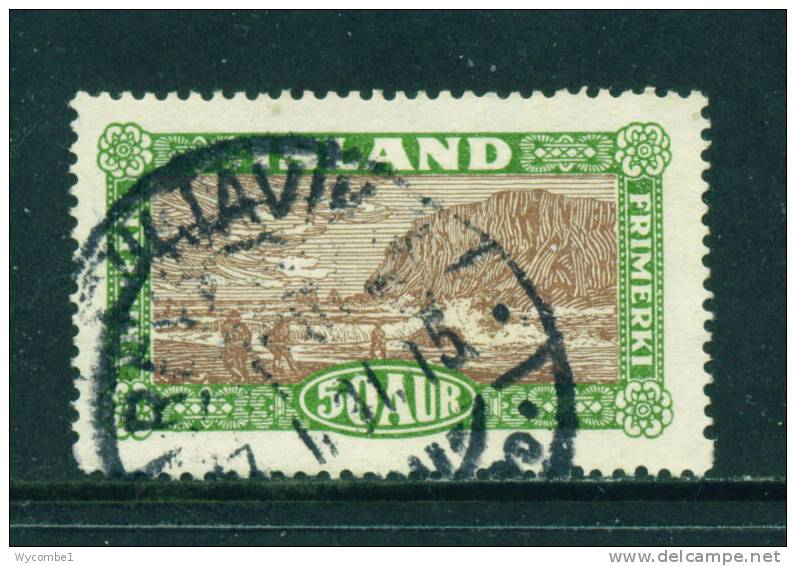 ICELAND - 1925 Views 50a Used As Scan - Used Stamps