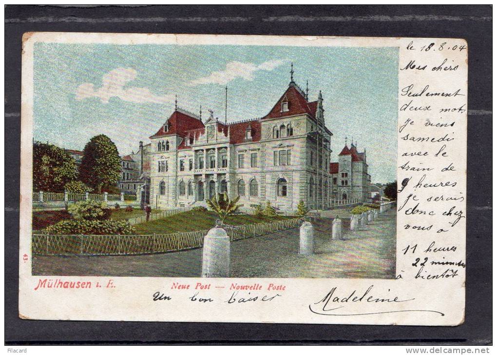 36709      Germania,  Mulhausen  I. E.  -  Neue  Post,  VG  1904 - Mühlhausen