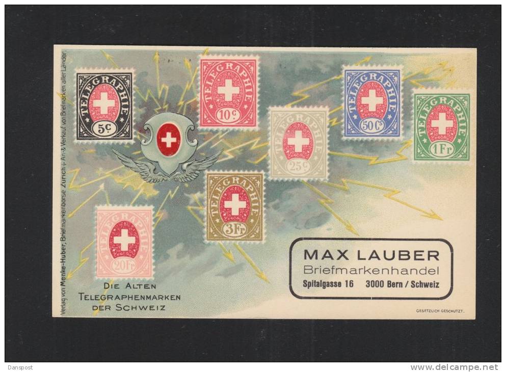 Schweiz AK Telegraphenmarken - Timbres (représentations)