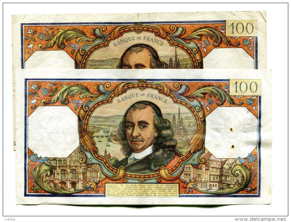 P France 100 Francs "" CORNEILLE "" 1964  + 1965 - 100 F 1964-1979 ''Corneille''