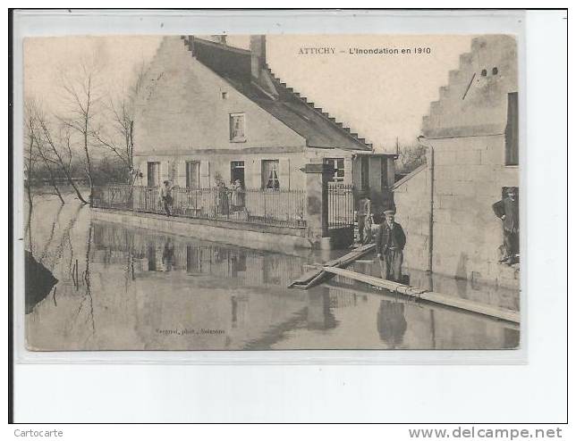 60 ATTICHY INONDATION 1910 - Attichy