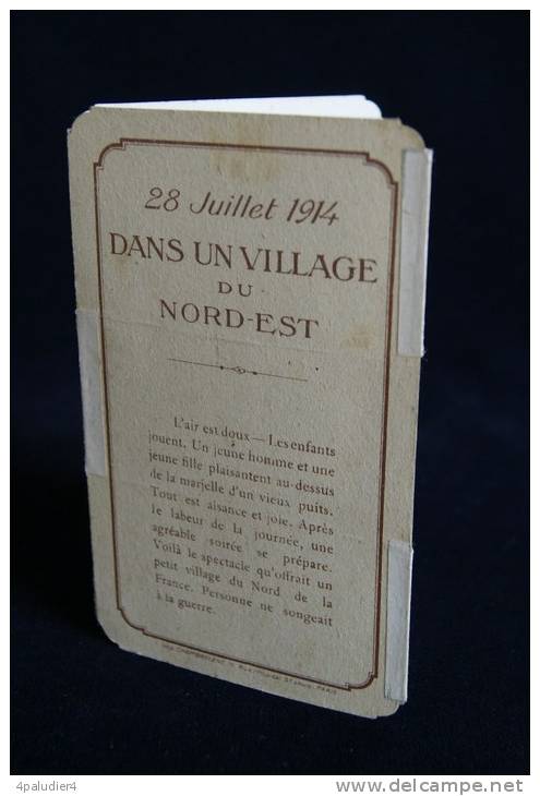 Guerre 14-18 Carte à Système  " Dans Un Village Du Nord-Est  28 Juillet 1914 " Tract Anti-allemand - 1914-18
