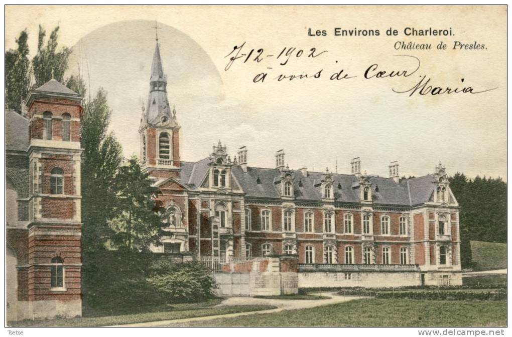 Presles - Le Château - Jolie Carte Couleur - Série Nels -1902 ( Voir Verso ) - Aiseau-Presles