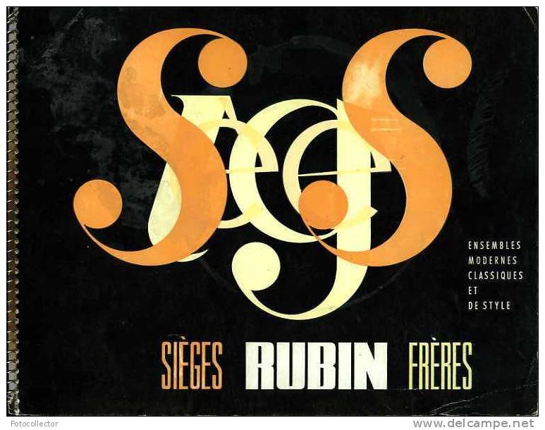 Catalogue Des Sièges Rubin Frères Paris 1964 - Interieurdecoratie