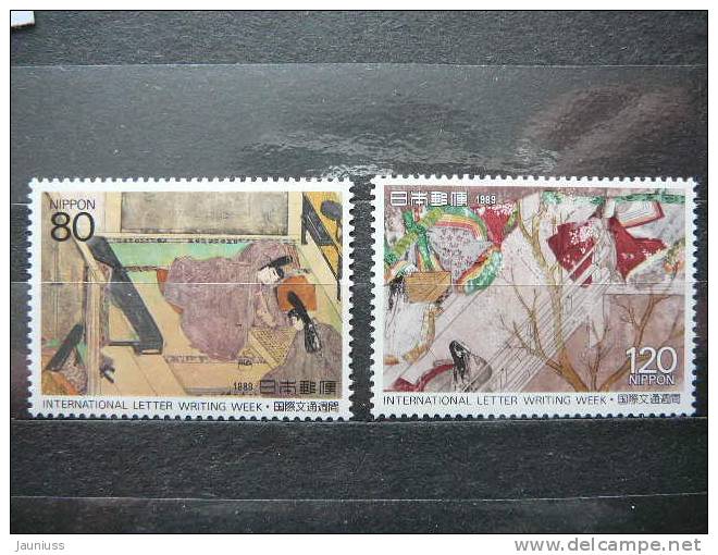 Japan 1989 1886/7  (Mi.Nr.) **  MNH Art - Ongebruikt