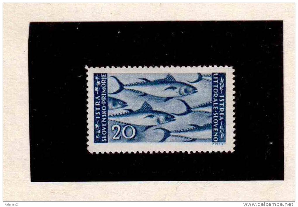 ITA212   -    LITORALE SLOVENO OCC. JUGOSLAVA     -  SASSONE   NR.   59  NUOVO** NH - Jugoslawische Bes.: Slowenische Küste