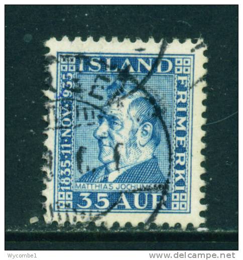 ICELAND - 1935 Jochumsson 35a Used As Scan - Oblitérés