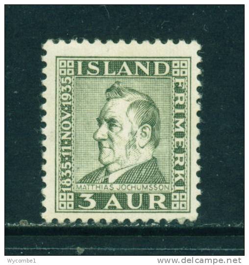 ICELAND - 1935 Jochumsson 3a Mounted Mint - Ongebruikt