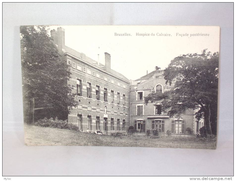 Bruxelles. Hospice Du Calvaire. Façade Postérieure. Timbre Allemand 1916. - Gezondheid, Ziekenhuizen