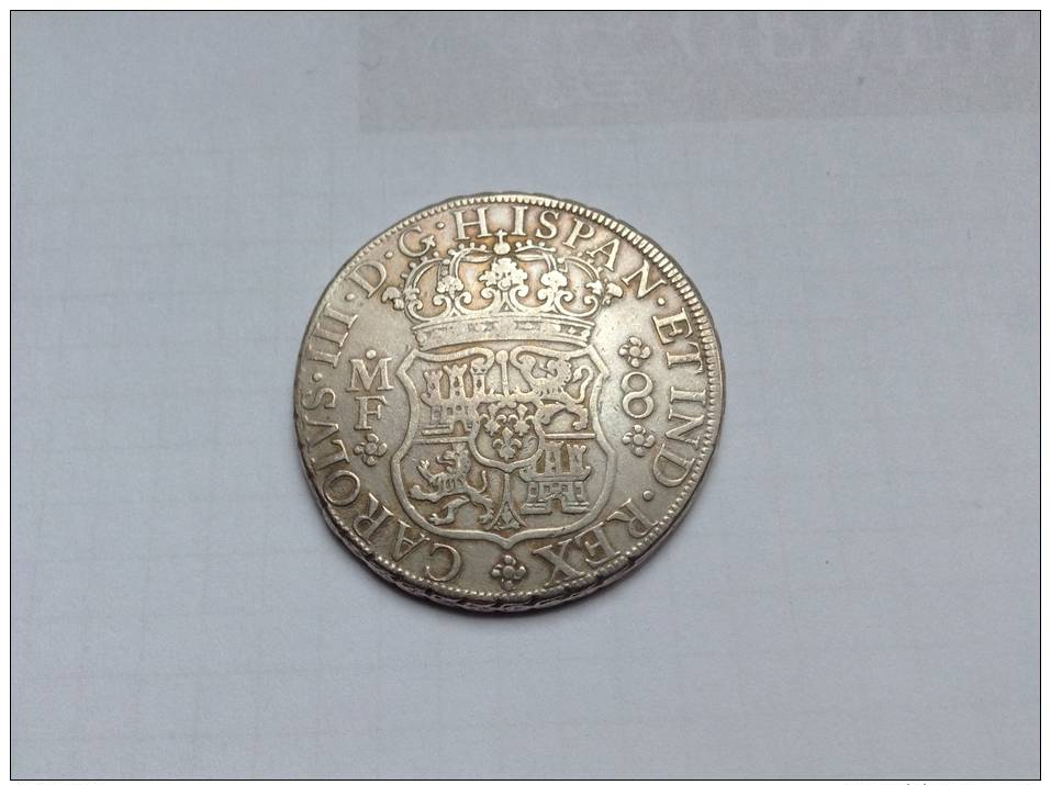 Mexique / Mexico, Carlos III 1759-1788, 8 Reales 1769 Mo MF. TTB - SUPERBE. KM 105 - Mexico