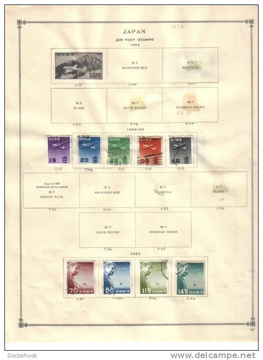 JAPAN   Collection Of  Mounted Mint And Used As Per Scan. (5 SCANS) - Collections, Lots & Séries