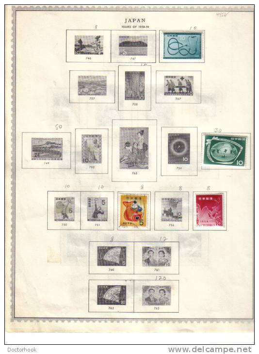 JAPAN   Collection Of  Mounted Mint And Used As Per Scan. (5 SCANS) - Collections, Lots & Séries