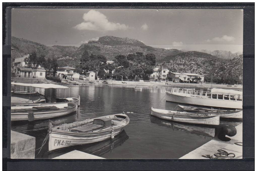 SOLLER.EL PUERTO.BARCAS   NO CIRCULADA 1955 - Mallorca