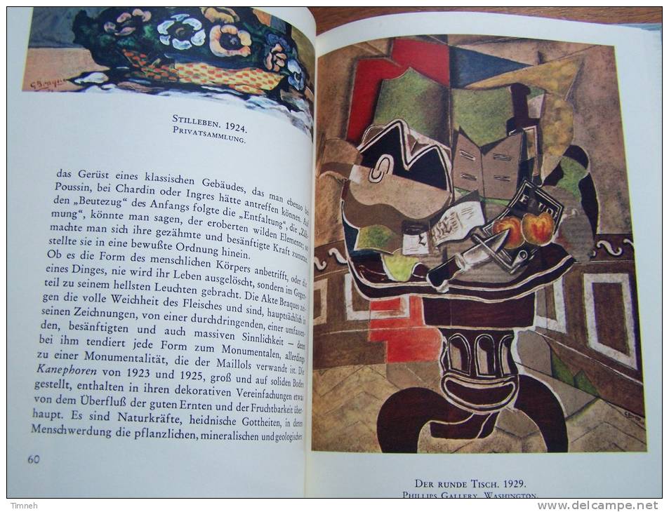 Allemand GEORGES BRAQUE VON MARCEL BRION GALERIE SOMOGY PARIS 1957 IM BERTELSMANN LESERING - Pittura & Scultura