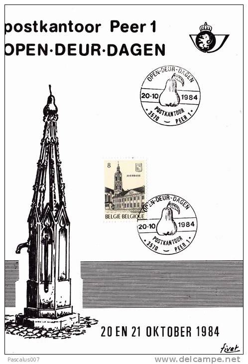 B02 - Carte Feuillet Souvenir Du 20-10-1984 - Cob 2146 - Deluxe Sheetlets [LX]