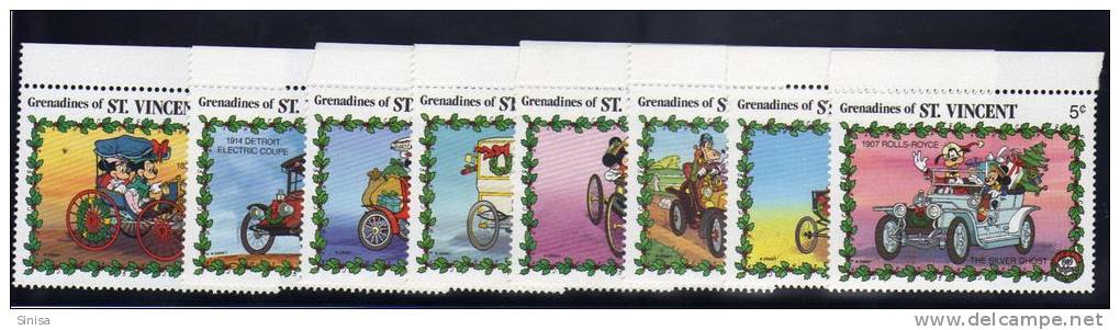St. Vincent And Grenadines / Cartoons / Disney / Cars And Types - St.Vincent & Grenadines