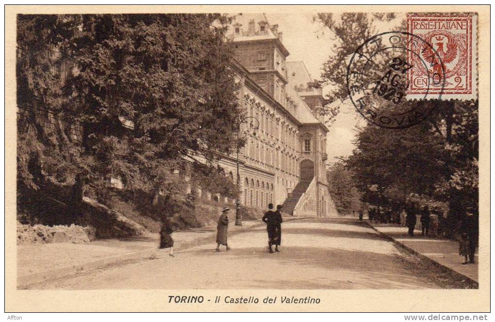 Torino Castello Del Valentino Old Postcard - Castello Del Valentino