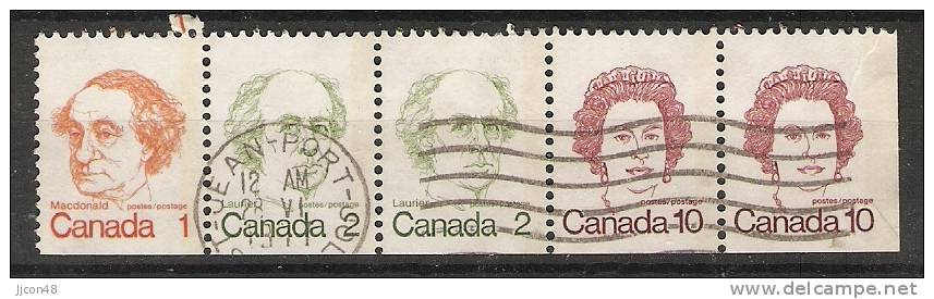 Canada  1972-77  Caricatures (o) "St.-Jean-Port" - Booklets Pages