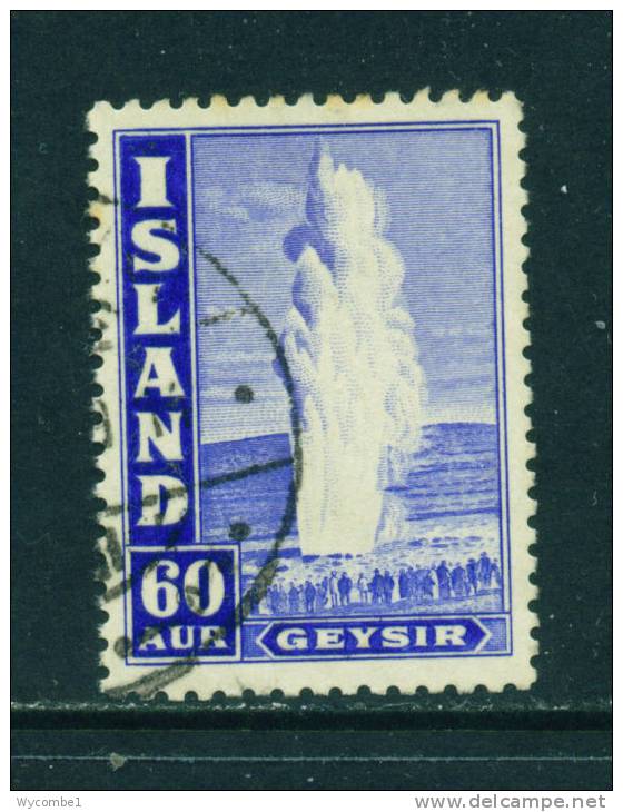 ICELAND - 1938 The Great Geyser 60a Used As Scan - Oblitérés