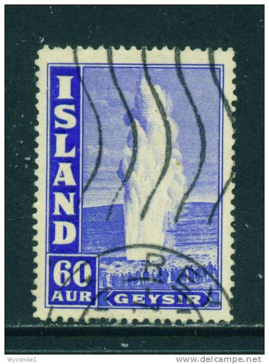 ICELAND - 1938 The Great Geyser 60a Used As Scan - Oblitérés