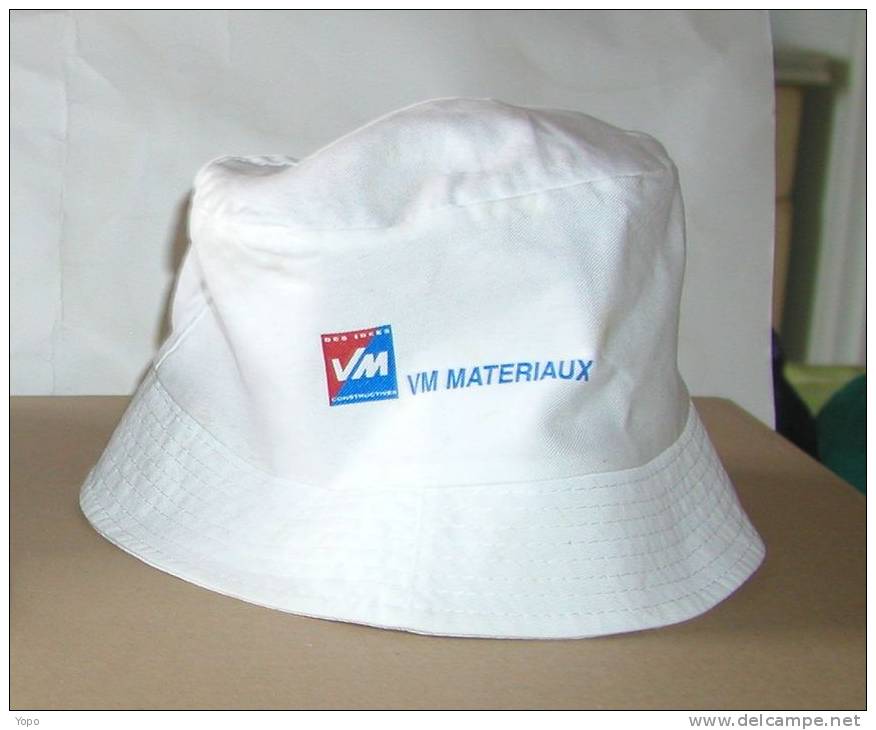 Bob Publicitaire Blanc, VM Vendée Matériaux - Baseball-Caps