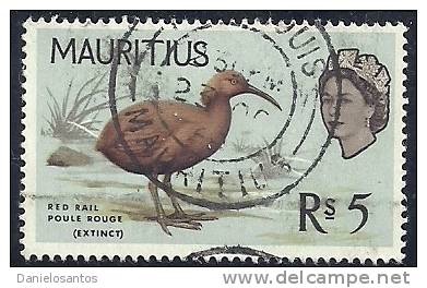 Mauritius 1965 Birds Aves Oiseaux Vegels - Mauritius Red Rail - Aphanapteryx Bonasia Canc - Marine Web-footed Birds