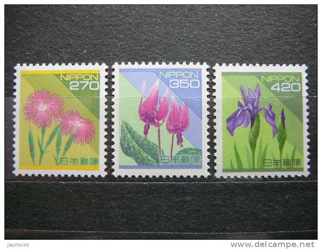 Japan 1994 2205/7 (Mi.Nr.) **  MNH Flowers - Unused Stamps