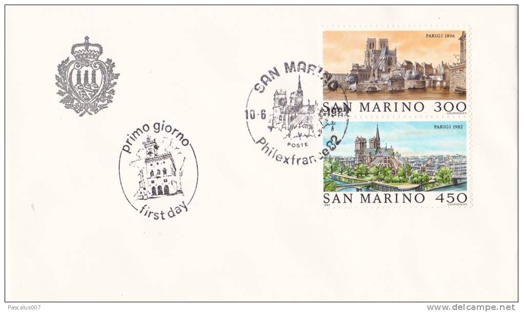 B02  Enveloppe FDC De San Marino - Du 10-06-1989 - FDC