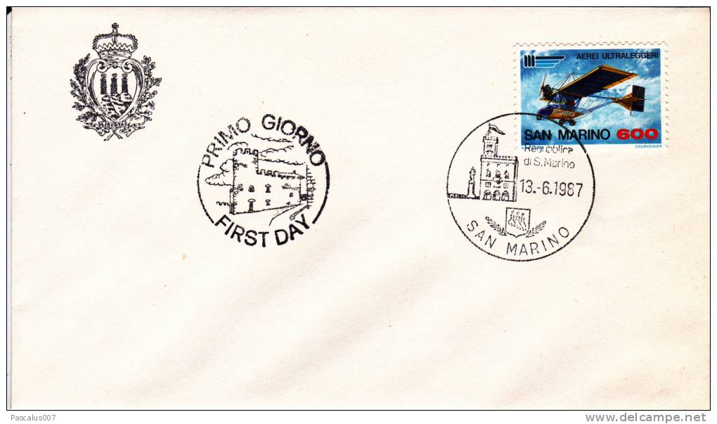 B02  Enveloppe FDC De San Marino - Du 13-06-1987 - FDC