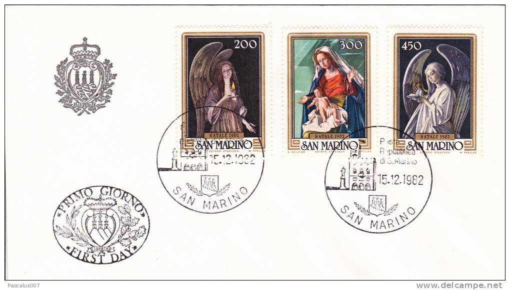 B02  Enveloppe FDC De San Marino - Du 15-12-1982 - FDC