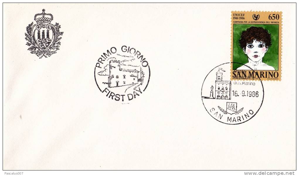 B02  Enveloppe FDC De San Marino - Du 16-09-1989 - FDC