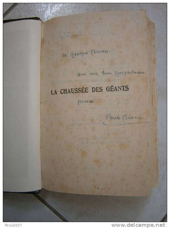 La Chaussée Des Géants De Pierre Benoit (avec Dédicace De L´auteur) - 1901-1940