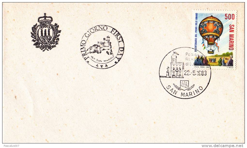 B02  Enveloppe FDC De San Marino - Du 22-05-1983 - FDC