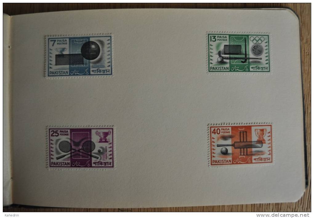 Pakistan 1960 - 1964, Several unused stamps in a small book