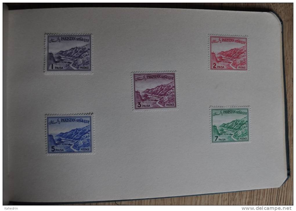 Pakistan 1960 - 1964, Several unused stamps in a small book