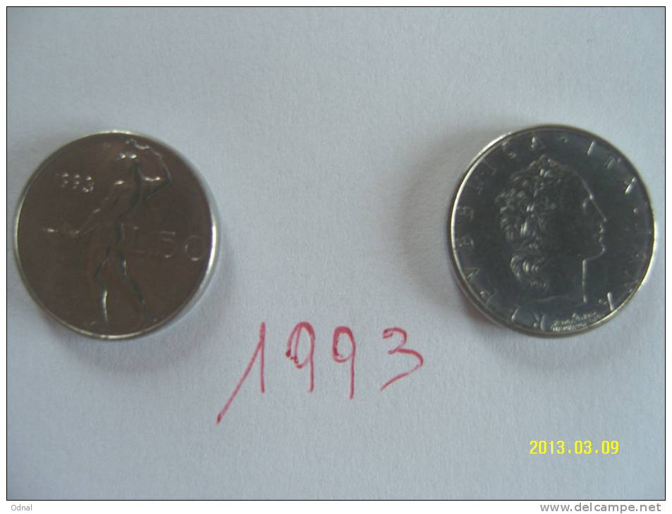 50 LIRE VULCANO 2°TIPO 1993 FDC - 50 Liras