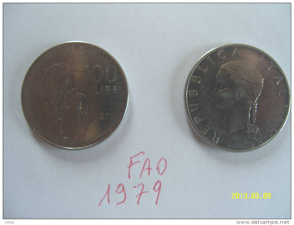 100 LIRE  MINERVA  FAO 1° TIPO1979 SPL - 100 Lire