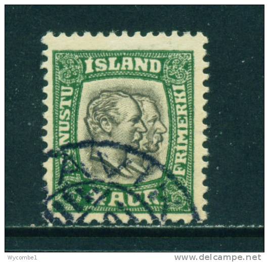 ICELAND - 1907 Christian IX And Frederick VIII Official 4a Used As Scan - Used Stamps