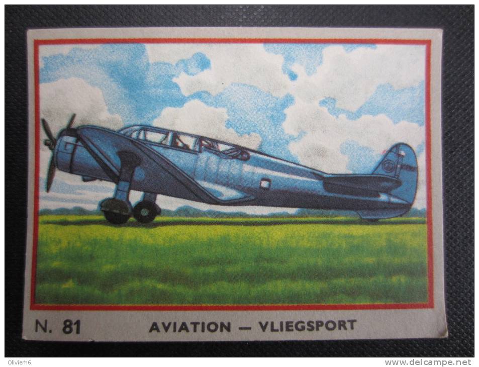 CHROMO (M33) AVIATION - VLIEGSPORT (2 Vues) N°81 Etats-Unis - "VULTEE V-12" Chocolat Jacques - Jacques