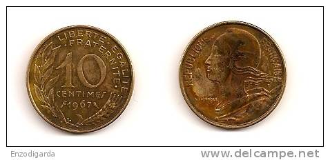 10 Centimes - Marianne - Bronze-Aluminium - ETAT TB - 1967 - G 293 - F 144-7 - 10 Centimes