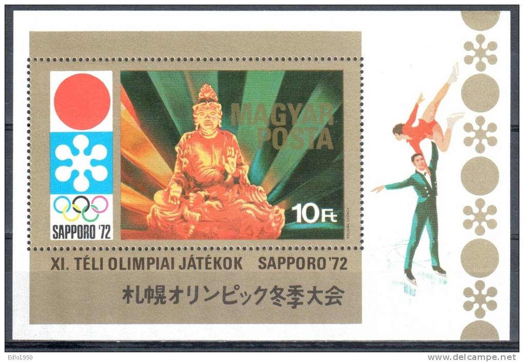 Hungary 1971 Olympic Sapporo - Mi.2720-A2727A +bl.86A - MNH - Ongebruikt