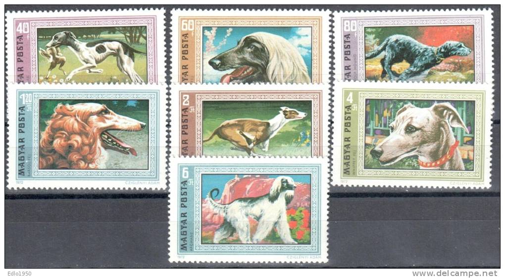 Hungary 1972 Dogs - Mi.2742A-2748A - MNH - Ongebruikt